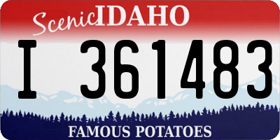 ID license plate I361483