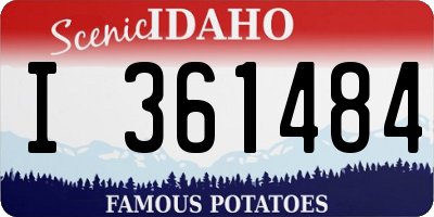 ID license plate I361484