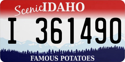 ID license plate I361490