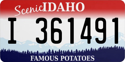 ID license plate I361491