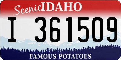 ID license plate I361509