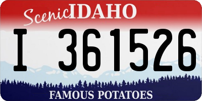 ID license plate I361526