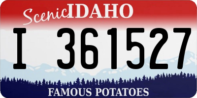 ID license plate I361527