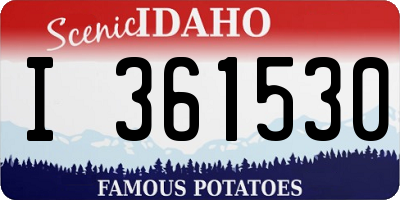 ID license plate I361530