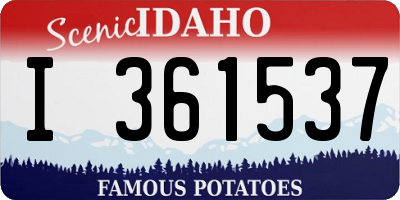 ID license plate I361537