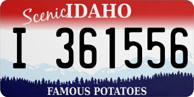 ID license plate I361556
