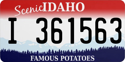 ID license plate I361563