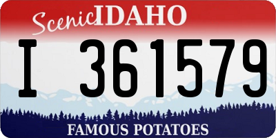 ID license plate I361579