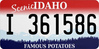 ID license plate I361586
