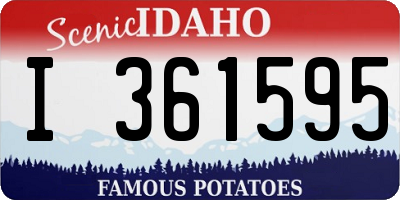 ID license plate I361595