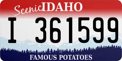 ID license plate I361599