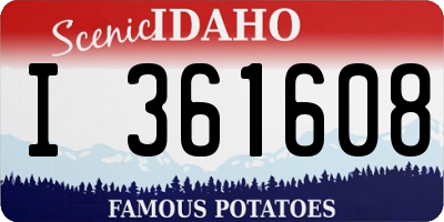 ID license plate I361608