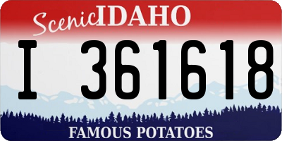 ID license plate I361618