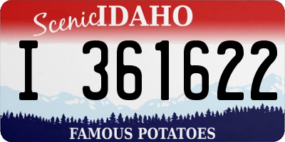ID license plate I361622