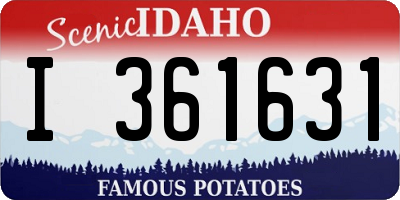 ID license plate I361631