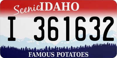 ID license plate I361632
