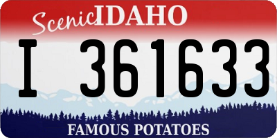 ID license plate I361633