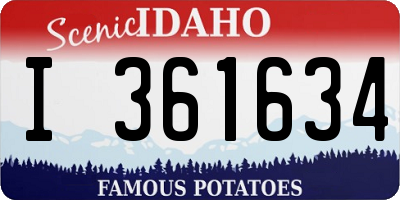 ID license plate I361634