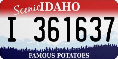 ID license plate I361637