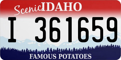 ID license plate I361659