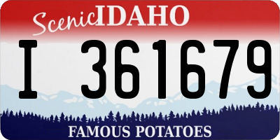 ID license plate I361679
