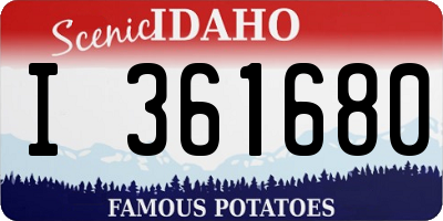 ID license plate I361680