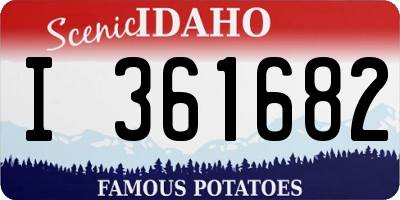 ID license plate I361682
