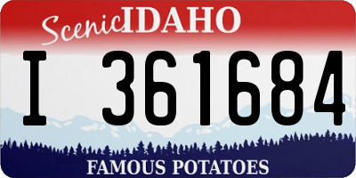 ID license plate I361684