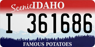 ID license plate I361686