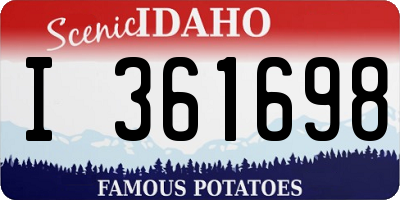 ID license plate I361698