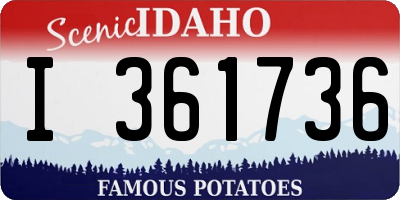 ID license plate I361736