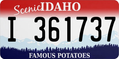 ID license plate I361737