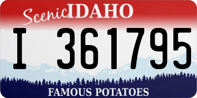 ID license plate I361795