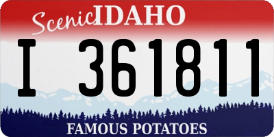 ID license plate I361811