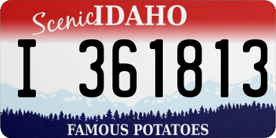 ID license plate I361813