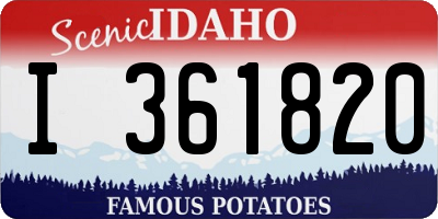 ID license plate I361820