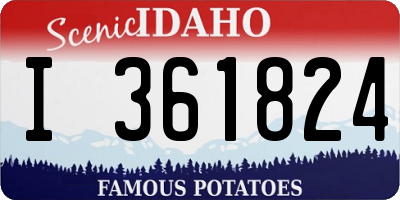 ID license plate I361824