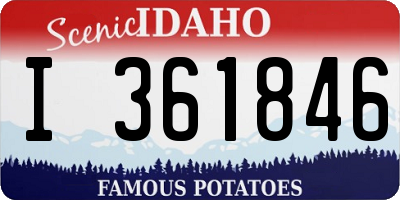 ID license plate I361846