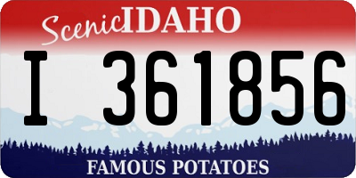 ID license plate I361856