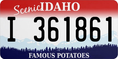 ID license plate I361861
