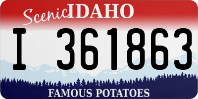 ID license plate I361863