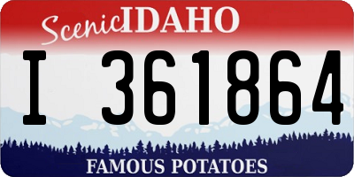 ID license plate I361864