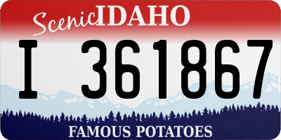 ID license plate I361867