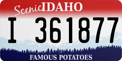 ID license plate I361877