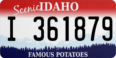 ID license plate I361879