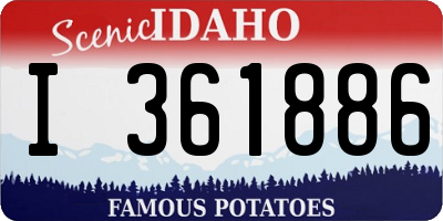 ID license plate I361886