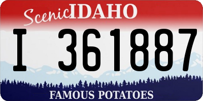 ID license plate I361887