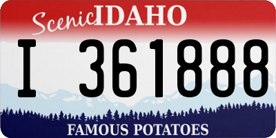 ID license plate I361888