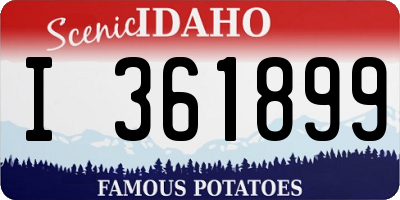 ID license plate I361899