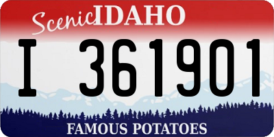 ID license plate I361901
